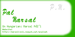 pal marsal business card